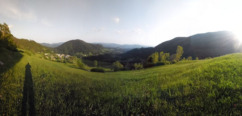 Spectacular view on Škofa Loka region